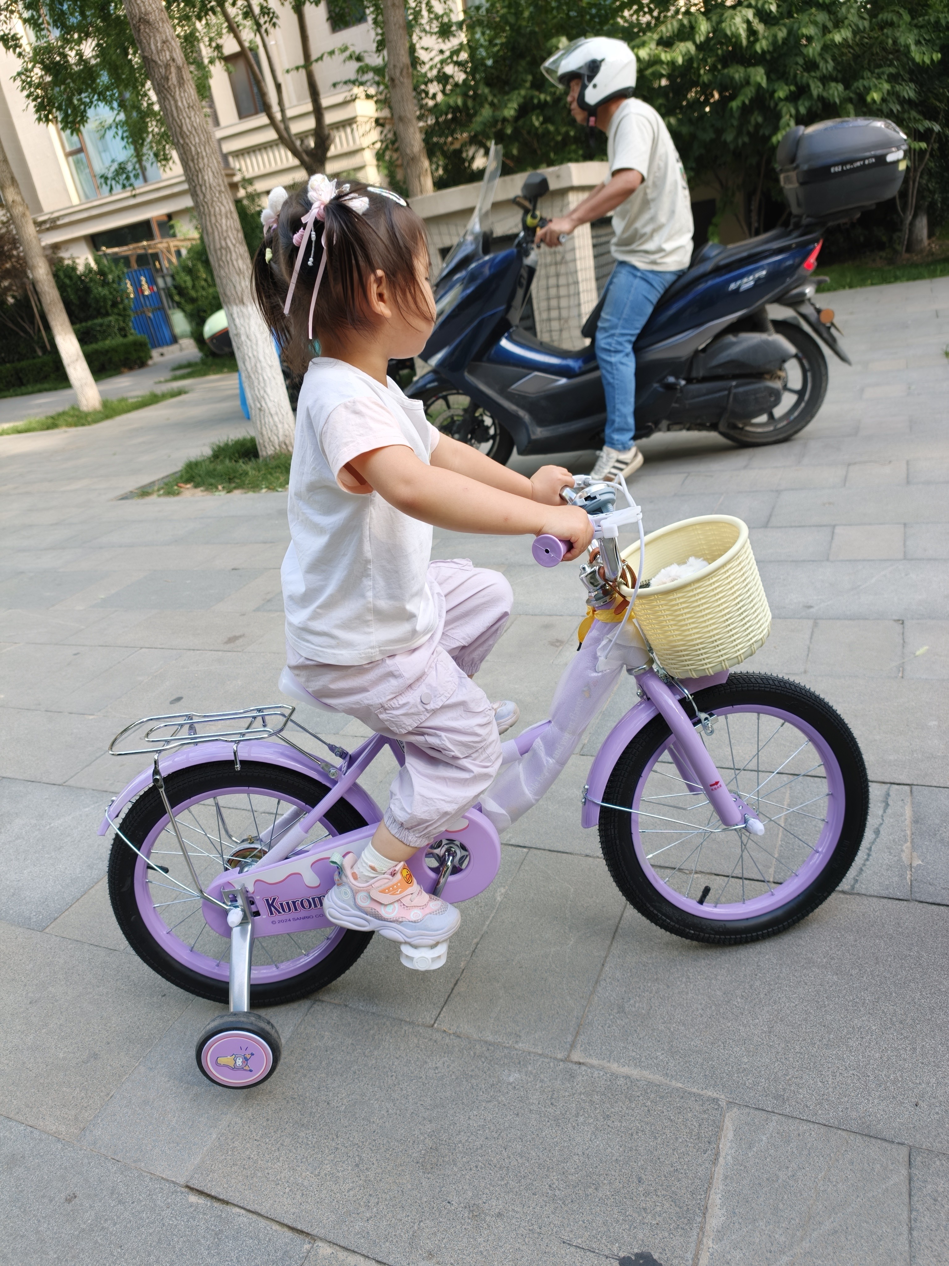 奥仕龙（AO SHI LONG）库洛米儿童自行车女孩5-6-8岁小孩单车16寸脚踏童车 源头直发 实拍图