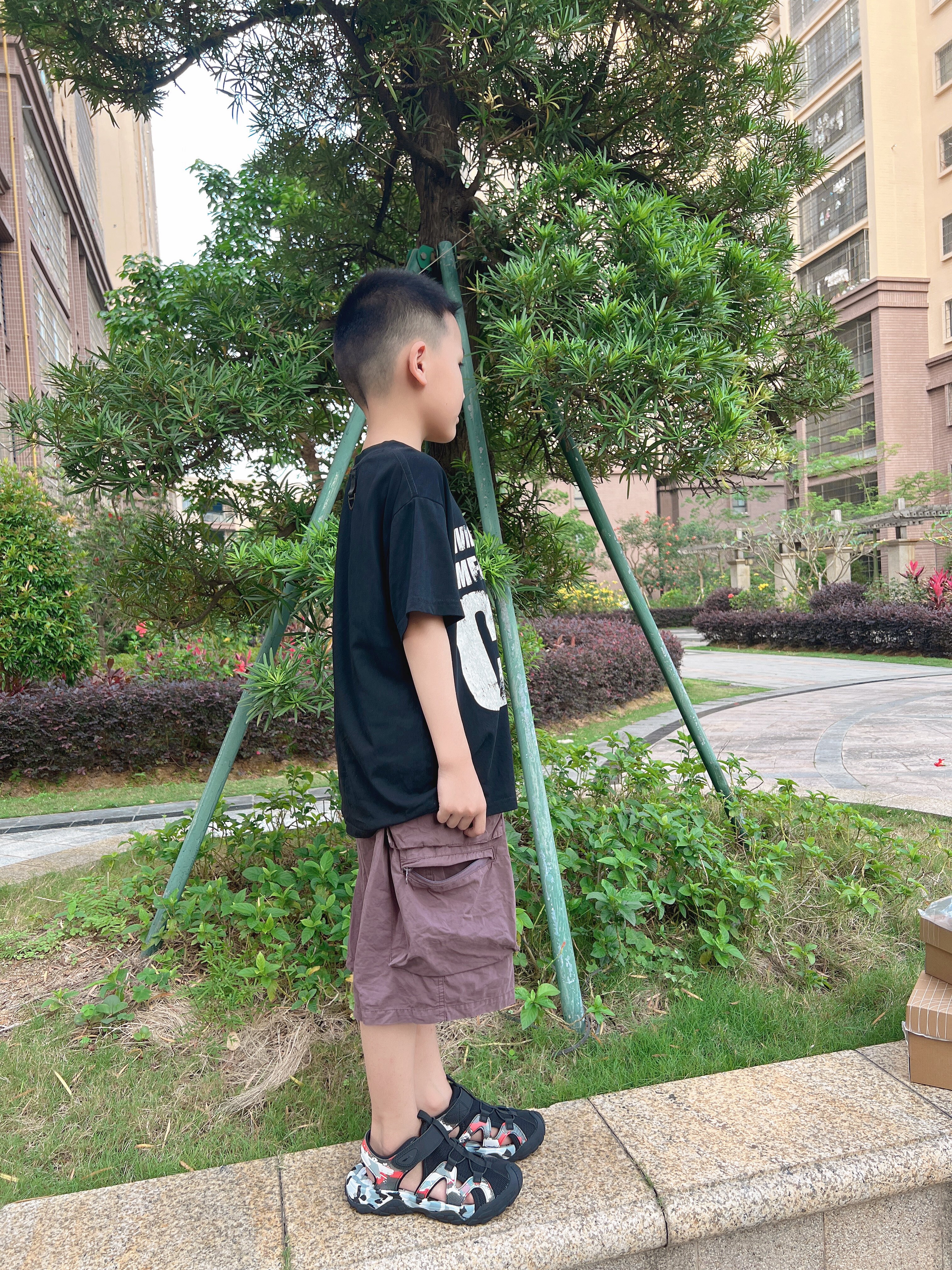 李宁童鞋儿童运动凉鞋男大童舒适散热透气户外溯溪休闲鞋35YKUT036-89 实拍图