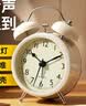 码仕闹钟儿童卡通夜光大音量学生床头钟机械打铃懒人专用起床神器迷你床头钟典雅白礼物 实拍图