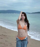 恬饰泳衣女比基尼橘色条纹新款辣妹沙滩度假温泉性感纯欲显瘦三件套 桔色条纹【三件套】 均码 【建议80-115斤】 实拍图