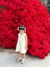 木本尚女童秋装公主裙婴幼儿宝宝连衣裙周岁礼服生日裙子洋气新款 M25X2406 米白色单裙子 90 cm 实拍图