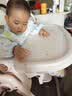 babycare宝宝吃饭罩衣儿童围兜婴儿反穿衣防脏辅食围裙 薄荷冰柠 80码 实拍图