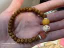 月印百川 文玩配珠蜜蜡南红绿松石组合套装散珠约9-10mm 实拍图