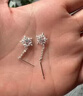 BJYLS999纯银针雪花耳钉女养耳洞流苏耳线足银针耳环2026轻奢高级耳饰 【999足银耳链】雪花耳线一对 实拍图