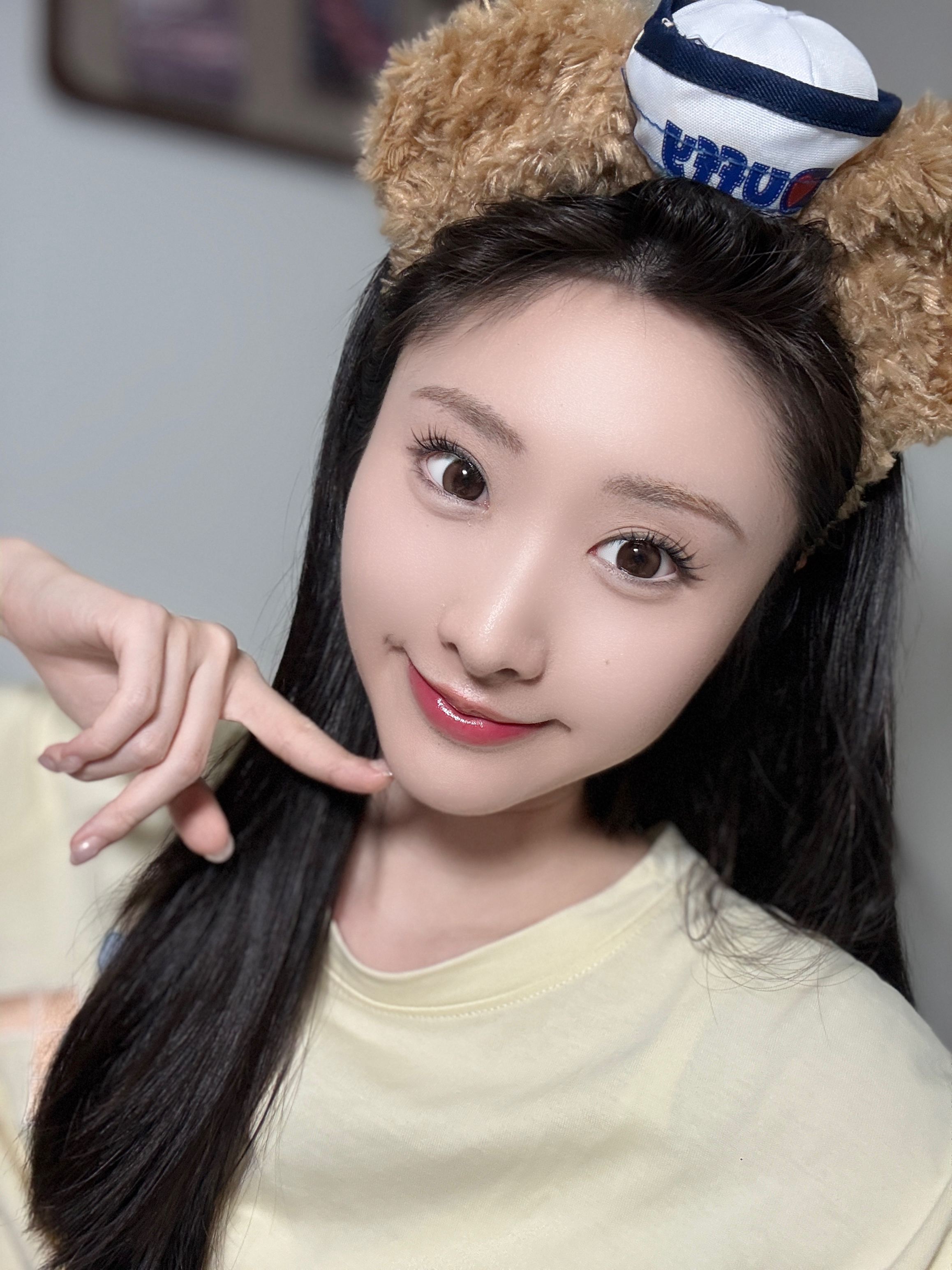 可啦啦美瞳半年抛美芝芝自然甜美彩色隐形眼镜1片装浓浓厚巧550度 实拍图