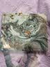 La Torretta真丝枕套 22姆米100%桑蚕丝飞边枕套 48x74cm 枕头套 蓝-单只装 实拍图