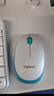 罗技（Logitech）MK245 Nano 键鼠套装 无线键鼠套装 办公键鼠套装 紧凑型 可调支架 带无线2.4G接收器 白 实拍图