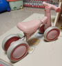 卡卡曼儿童平衡车1-3岁幼儿滑行车玩具宝宝四轮防侧翻滑步车婴儿溜溜车 专属粉【金属车架+车座可调+闪光轮】 一岁小孩学步车平衡车滑滑车周岁生日礼物 实拍图