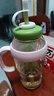 【京东物流】水杯冰霸吸管杯高颜值学生茶水分离大容量杯子 肚肚杯1个-浅绿色 实拍图