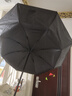 雨伞手动遮阳伞三折折叠黑胶防晒遮阳晴雨两用伞 【手动8骨】藏青UV 实拍图