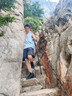 神火（SupFire）户外登山杖铝合金T柄超轻拐杖徒步健走爬山伸缩非折叠棍儿童手杖 实拍图