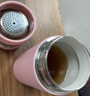 特美刻（TOMIC）离保温杯女高颜值泡茶杯办公室便捷焖茶杯水杯定制礼品 【陶瓷内胆】千禧粉450ml 实拍图