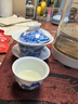 末都手工盖碗景德镇手绘青花瓷功夫茶三才茶杯泡茶碗中式家用陶瓷茶具 高山流水-小号【120ml】 实拍图