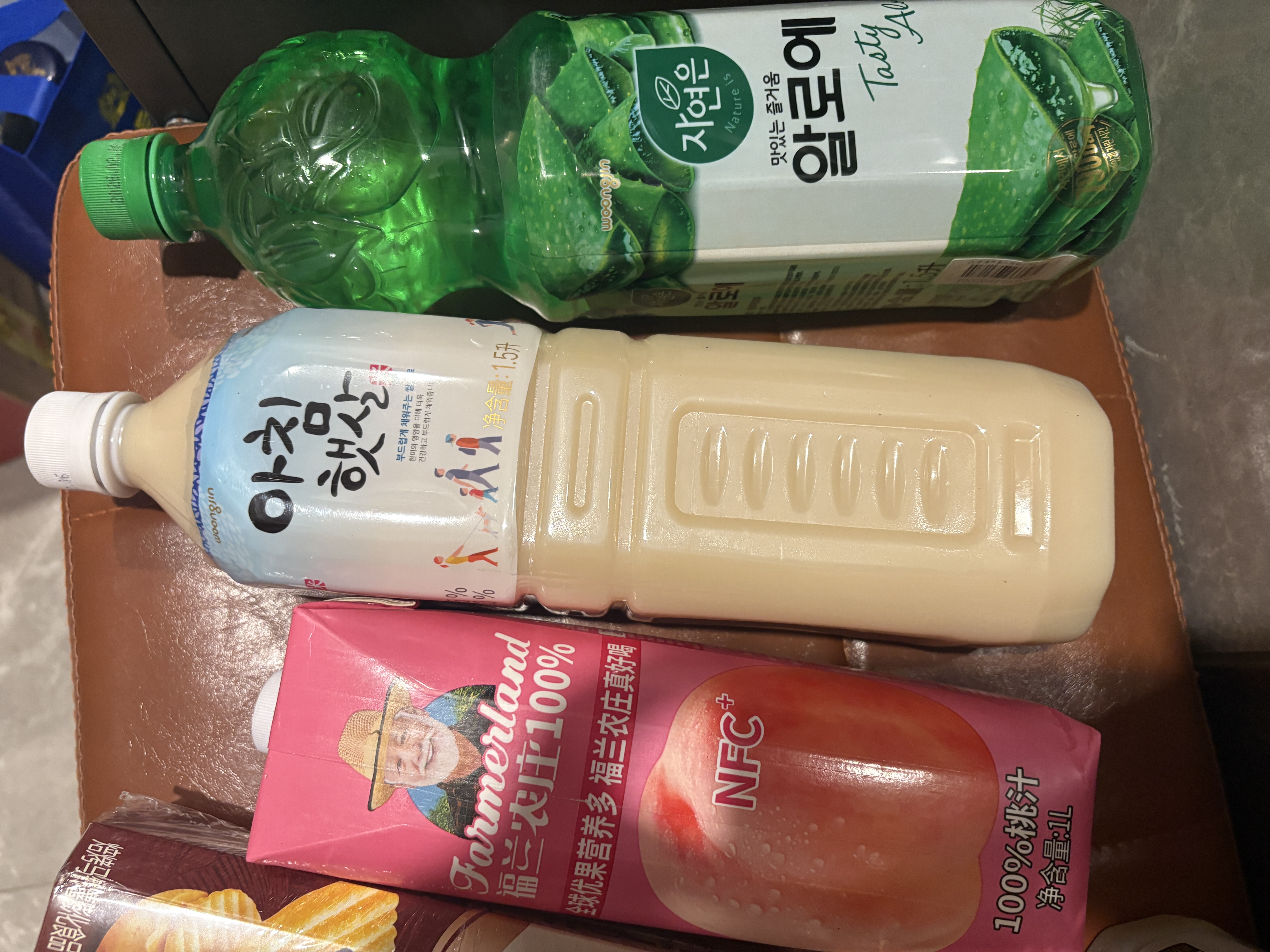 熊津韩国进口糙米汁1.5L 饮料玄米汁米露米酒大米味果汁饮品原装 实拍图