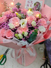 馨仪毕业季鲜花速递玫瑰向日葵康乃馨花束送女友生日礼物全国同城配送 11朵粉玫瑰混搭花束 实拍图