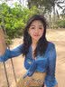 QMXD蝴蝶长款流苏耳夹女无耳洞2026新款轻奢高级感耳环小众设计耳饰 蓝色蝴蝶流苏耳夹 实拍图