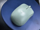 罗技（Logitech）M221 轻音鼠标 无线鼠标 办公鼠标 对称鼠标 带无线微型接收器 薄荷绿 实拍图