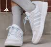 adidas ENTRAP美式校园风运动少年感复古篮球风板鞋男女阿迪达斯 白色/浅蓝/灰色   38.5 实拍图