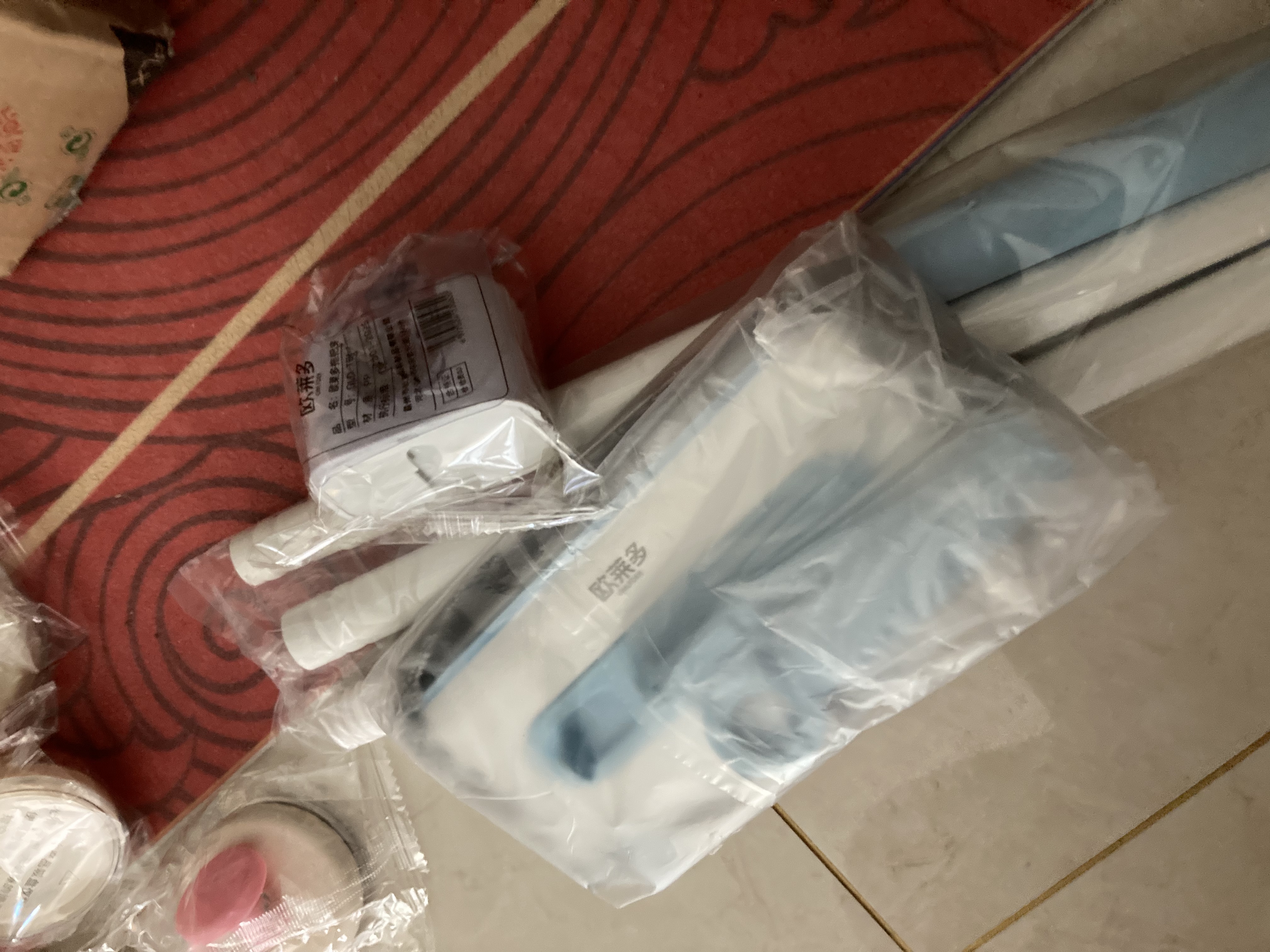 欧莱多洗脸巾平板拖把地懒人神器家用一拖净免手洗迷你夹布拖把 实拍图