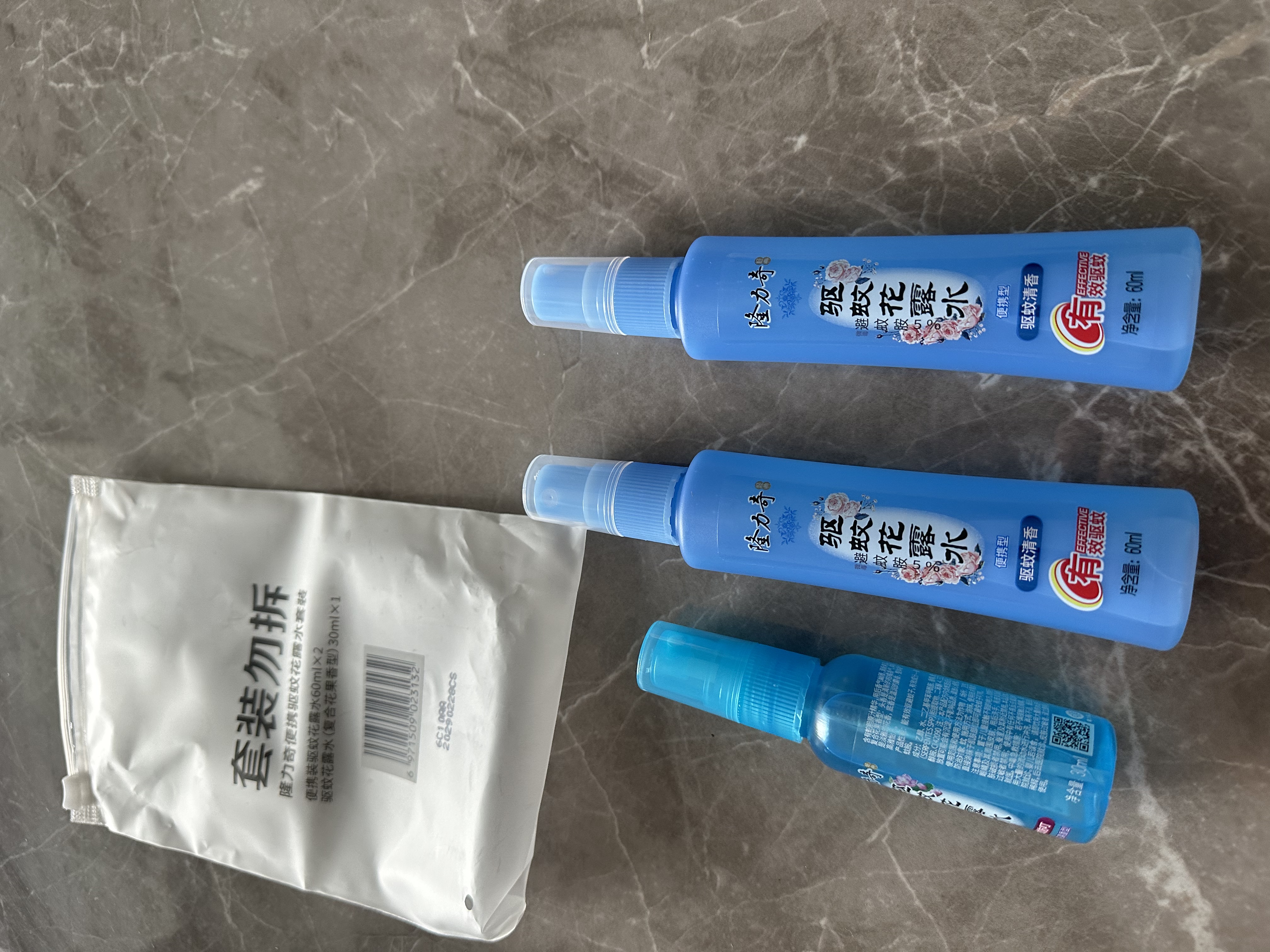 隆力奇驱蚊花露水喷雾组套套装便携装男女士户外60ml*2瓶 实拍图