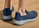 斯凯奇（Skechers）父亲节礼物男鞋夏季一脚蹬运动鞋休闲健步鞋软底舒适布鞋54626 实拍图