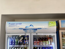 白雪雅竹大容量饮料柜商用冰柜直冷藏展示柜酒水柜纯风冷无霜保鲜柜超市玻璃门冰箱立式啤酒柜 大双门下机【直冷蓝白】1200*550*2000mm 实拍图