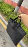 得力（deli）简约高级公文包 加宽商务男女职业文件袋事务包手提包资料袋 黑63751 实拍图