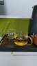 富光花茶杯透明茶杯内胆茶水分离杯办公室玻璃杯子水杯350ml 实拍图