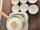 鹏山温茶炉茶具套装家用办公温茶器蜡烛加热保温底座奶油风转转侧把壶 实拍图