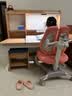 光明园迪灯桌一体儿童学习桌小学生书桌套装可升降写字桌课桌椅悦者120pro 悦者120 pro+A6-2卡其+粉椅套 实拍图