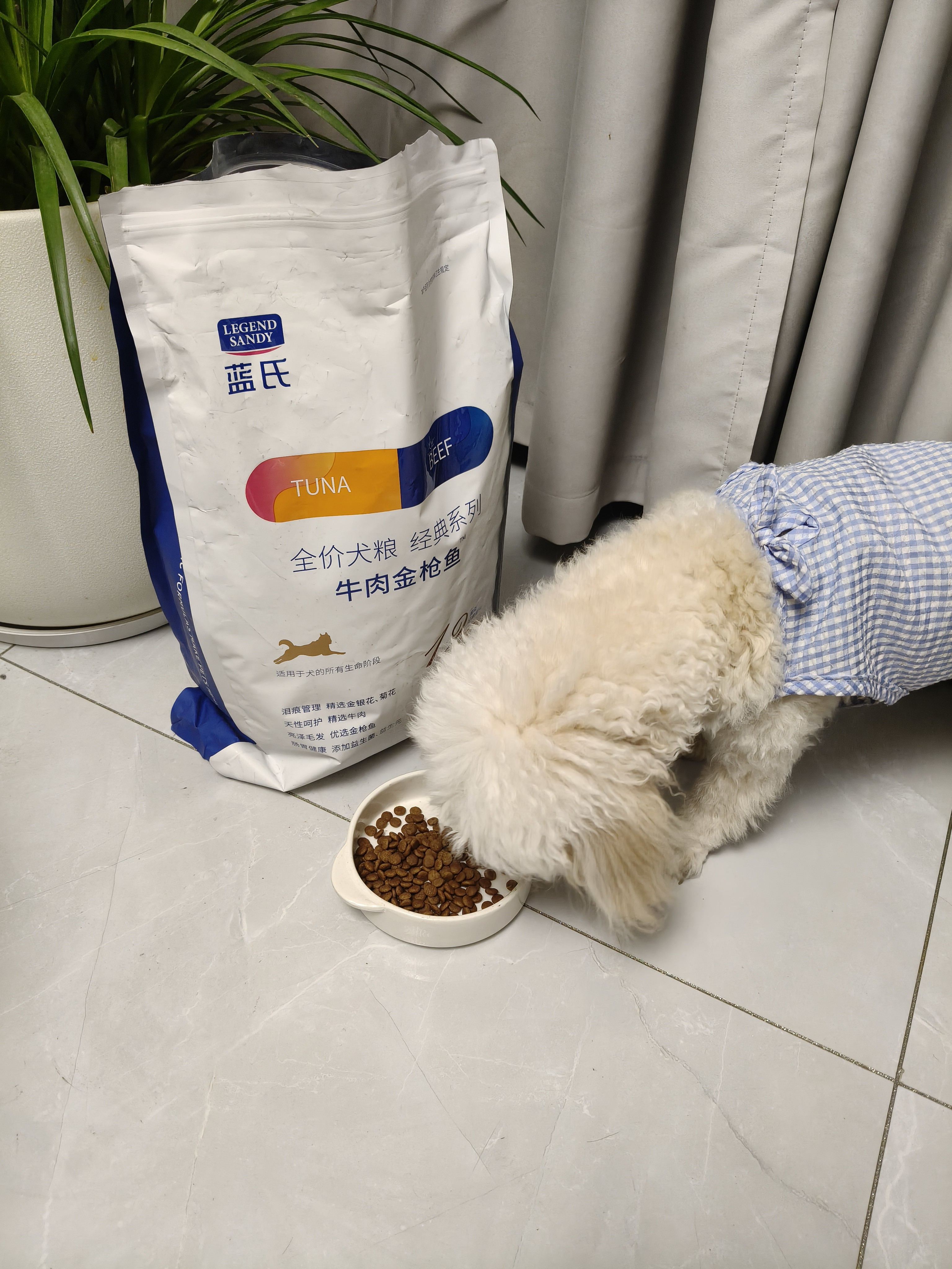 LEGENDSANDY蓝氏狗粮金毛柯基泰迪全犬种成犬幼犬通用牛肉金枪鱼4kg8斤 实拍图