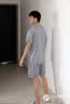 俞兆林冰丝男士睡衣夏季薄款短袖短裤家居服男生夏天大码26年新款套装 NSCBF-银灰色 【短袖短裤套装】 XL 男【推荐120-140斤】 实拍图