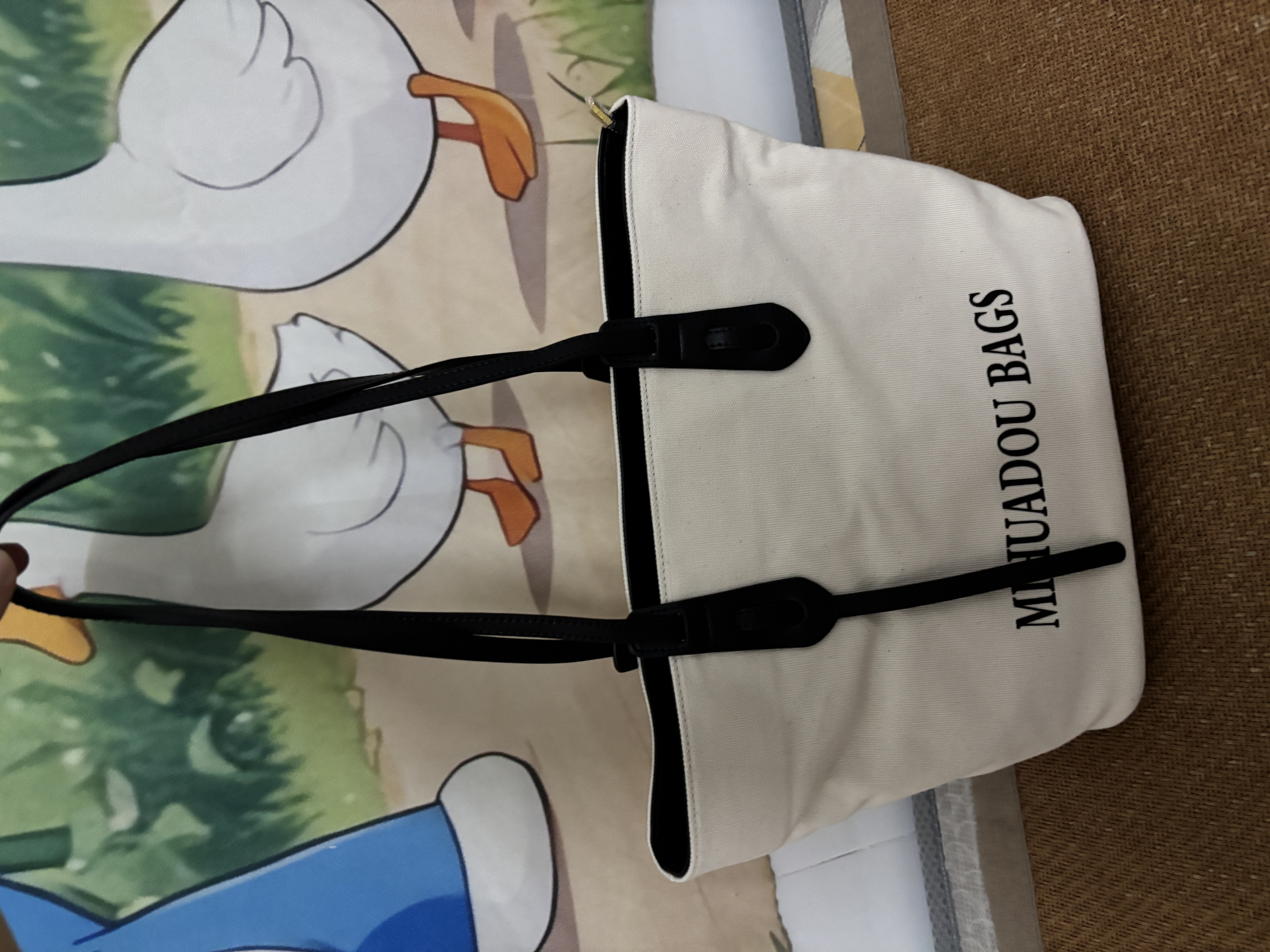 viney包包女包大容量帆布托特包品牌单肩大包生日礼物高级感送女友老婆 实拍图