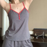YSO【礼物系列】睡衣女吊带短裤含胸垫休闲简约家居服可外穿套装  L 实拍图