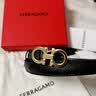 菲拉格慕（Ferragamo）女士黑色GANCINI腰带 0675180_C  _ 90 礼物送女友 实拍图