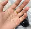 中国黄金（CHINA GOLD）黄金戒指女光面钻纹米字螺纹足金素圈指环中秋节生日礼物送女友 【今/次日达】圈号12 约1g【国金礼盒】 实拍图