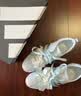 adidas「冰淇淋T头鞋」VS JOG 2.0薄底运动鞋男女阿迪达斯轻运动   浅天蓝/金属银/亮白 (推荐女生选小半码)   36.5 实拍图