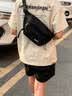 回力斜挎包男潮牌胸包2026新款大容量学生休闲单肩包女骑行运动腰包 黑色【店长推荐】 实拍图