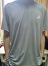 adidas速干简约休闲圆领正肩短袖T恤男装夏季阿迪达斯官方轻运动 纯质灰/白   XL 实拍图