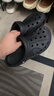 卡骆驰（CROCS）贝雅洞洞鞋男鞋女鞋轻便耐磨一脚蹬拖鞋休闲鞋百搭花园鞋|10126 黑色-001(含智必星) 41 /42(260mm) 实拍图