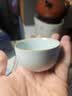 仁慈佑物汝窑茶杯茶碗主人杯汝瓷功夫茶具陶瓷纯手工天青色景德镇温文杯 温文杯约80ml  不开片慈字底款 实拍图