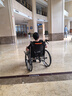 鱼跃 (yuwell)手动轮椅车H062折叠老人轻便免充气铝合金旅行手推代步 实拍图