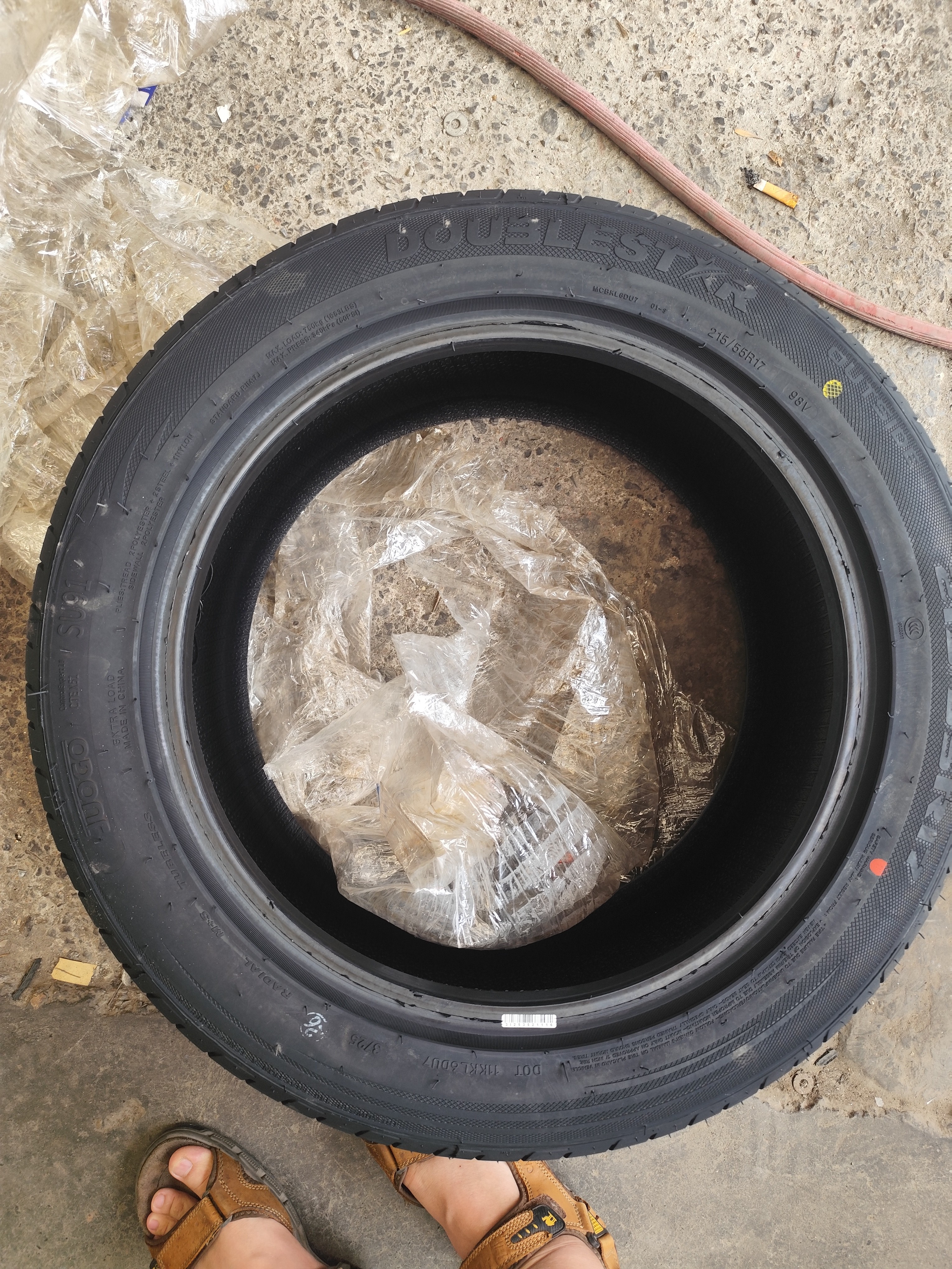 双星JUOGO轮胎 215/55R17 98V X51 适配凯美瑞/帕萨特/XR-V/迈腾 实拍图