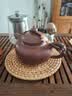 奥美优（AOmeiyou）藤编餐垫手工编织秋藤茶杯垫圆形防烫隔热垫家用茶壶垫16cm 实拍图
