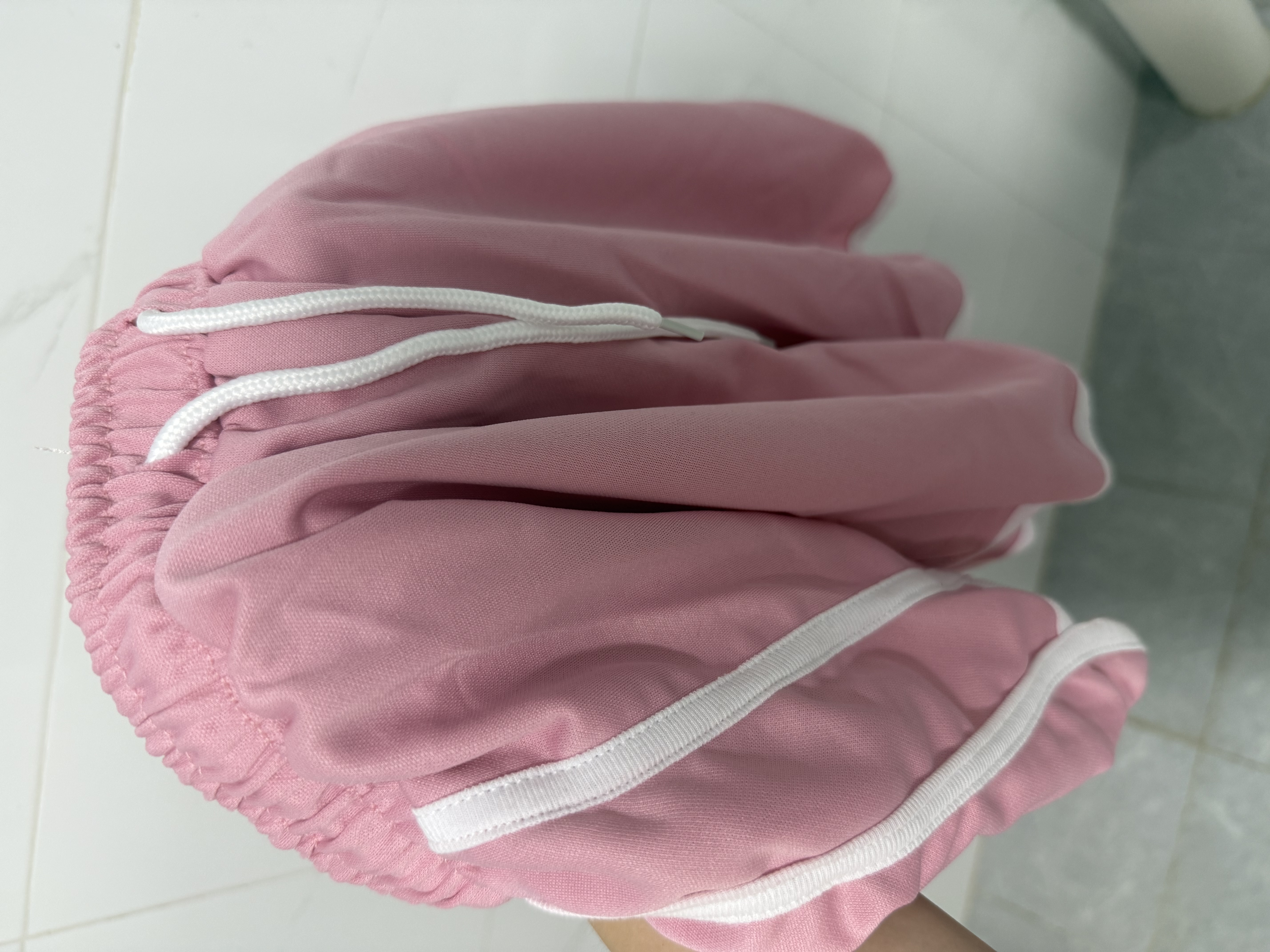 浪莎运动短裤女夏季宽松休闲跑步健身外穿显瘦大码居家睡裤子 粉黑170 实拍图