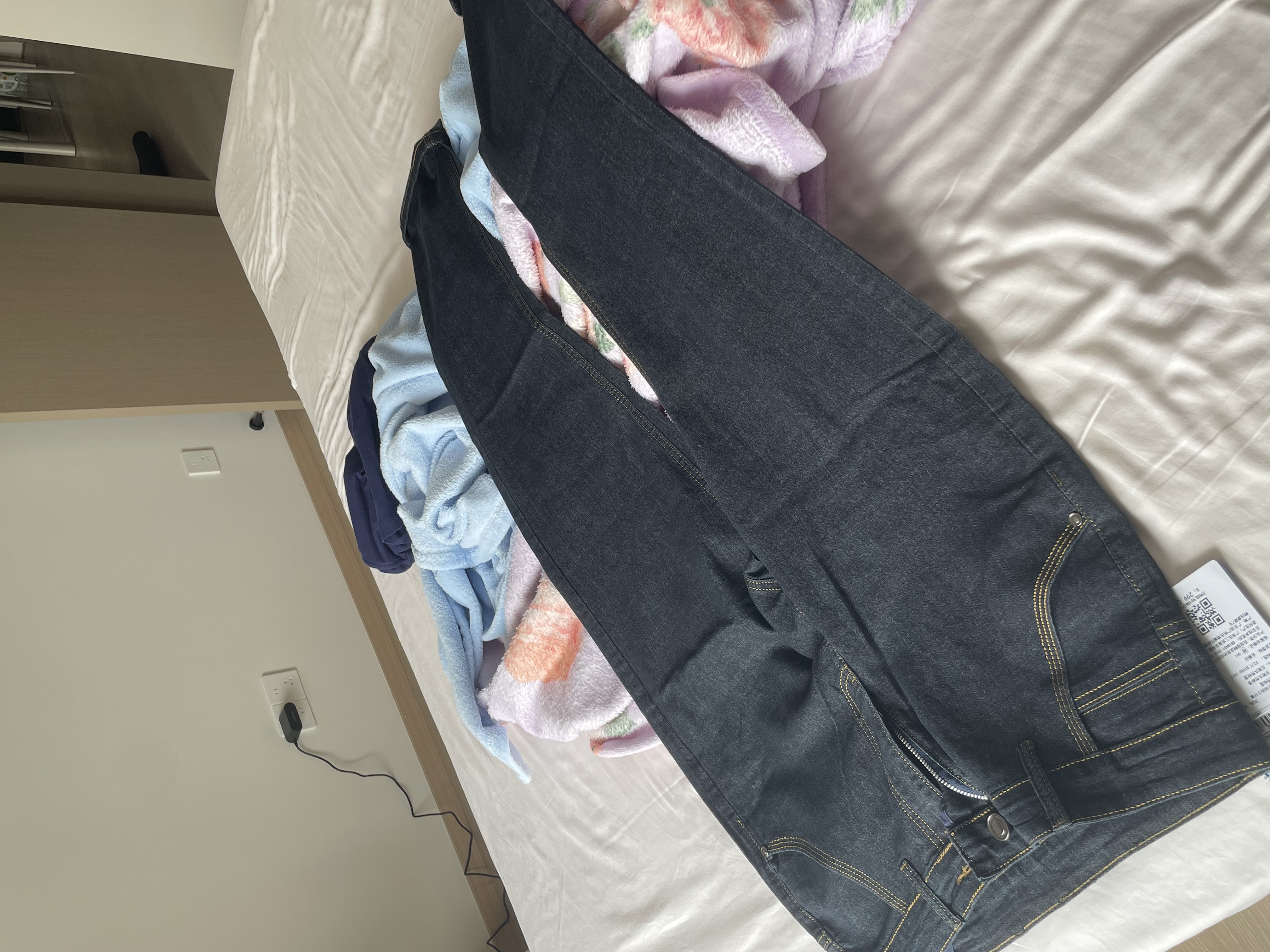 真维斯（Jeanswest）牛仔裤男2026夏季薄款宽松直筒裤百搭男裤子休闲长裤黑色30 实拍图
