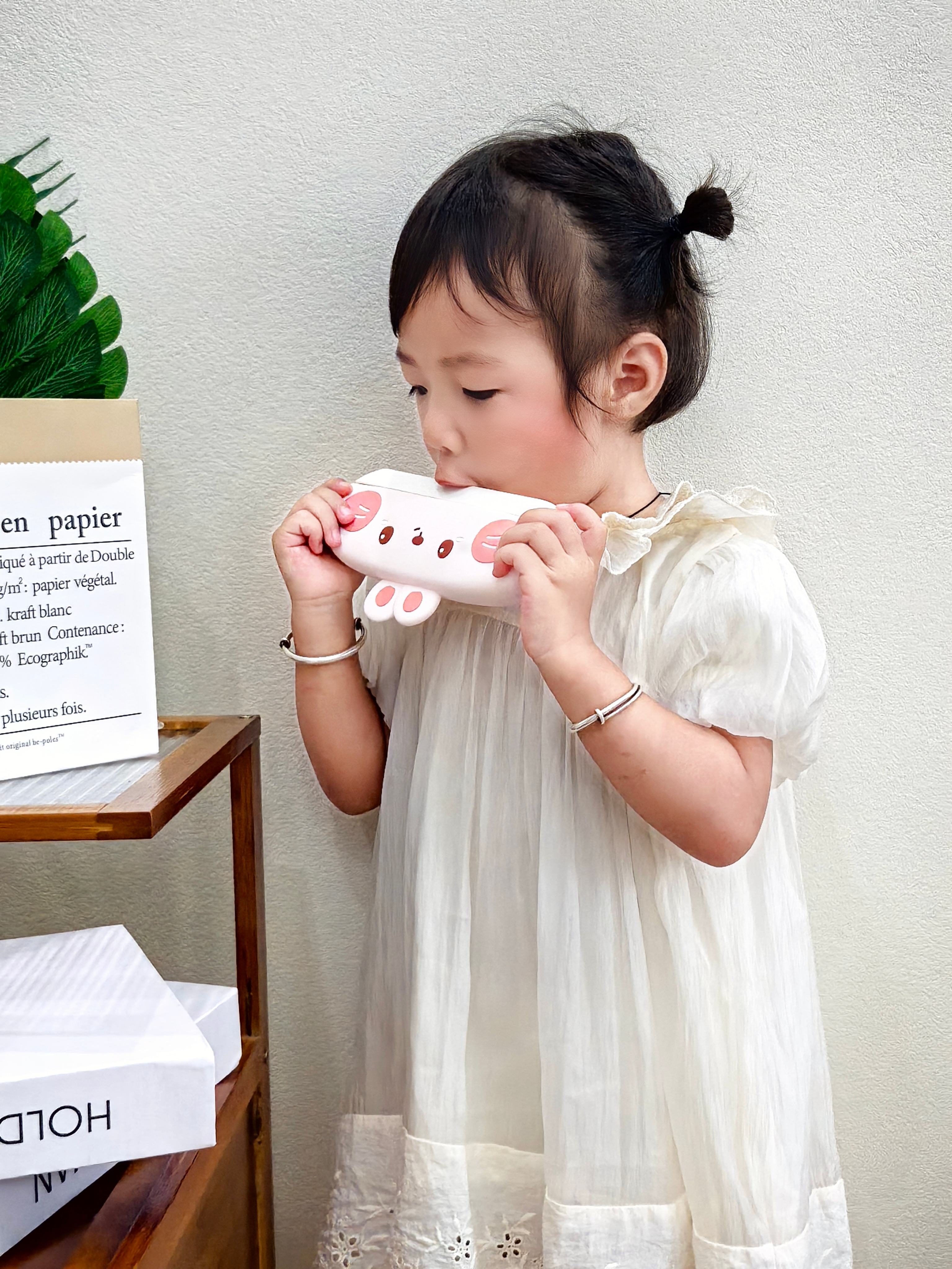 泰迪拾光儿童口风琴玩具口哨幼儿吹奏乐器启蒙吹奏宝宝初学者入门粉兔 实拍图