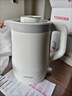 TOSHIBA电热水壶 进口Strix温控器316不锈钢母婴级食品级家用自动断保温烧水壶双层防烫电水壶 1.5L 白色KT-15DRSC 实拍图