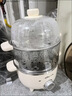 小熊（Bear）煮蛋器 双层家用多功能蒸蛋器 不锈钢早餐蒸点心蒸锅 可预约定时自动断电蒸锅 ZDQ-C14Q8 实拍图