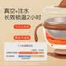 世喜真空注水保温碗婴儿辅食碗 围兜 ppsu硅胶弯弯叉勺 儿童餐具套装 实拍图
